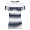 T-shirt estilo marinheiro Bio com decote redondo para senhora-White / Navy Stripes-XS-RAG-Tailors-Fardas-e-Uniformes-Vestuario-Pro