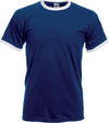 T-shirt valueweight Ringer-Azul Marinho / Branco-S-RAG-Tailors-Fardas-e-Uniformes-Vestuario-Pro