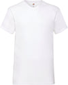 T-shirt valueweight com decote V (61-066-0)-White-S-RAG-Tailors-Fardas-e-Uniformes-Vestuario-Pro