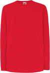 T-shirt valueweight de criança de manga comprida (61-007-0)-Vermelho-3/4-RAG-Tailors-Fardas-e-Uniformes-Vestuario-Pro