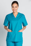 Túnica Médica Bilbao m\curta-Azul Água-XS / (SP)-RAG-Tailors-Fardas-e-Uniformes-Vestuario-Pro