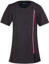 Túnica beleza e spa "Novi"-Preto / Hot Pink-S (10 UK)-RAG-Tailors-Fardas-e-Uniformes-Vestuario-Pro