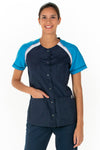 Túnica de microfibra feminina Brest-Azul-XS / (SP)-RAG-Tailors-Fardas-e-Uniformes-Vestuario-Pro