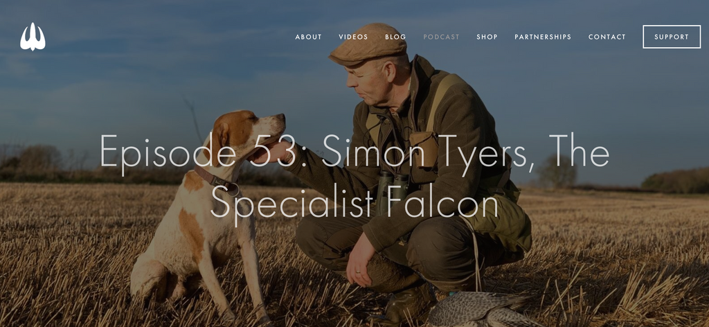 Falconry Told podcast with Simon Tyers The Specialist Falcon