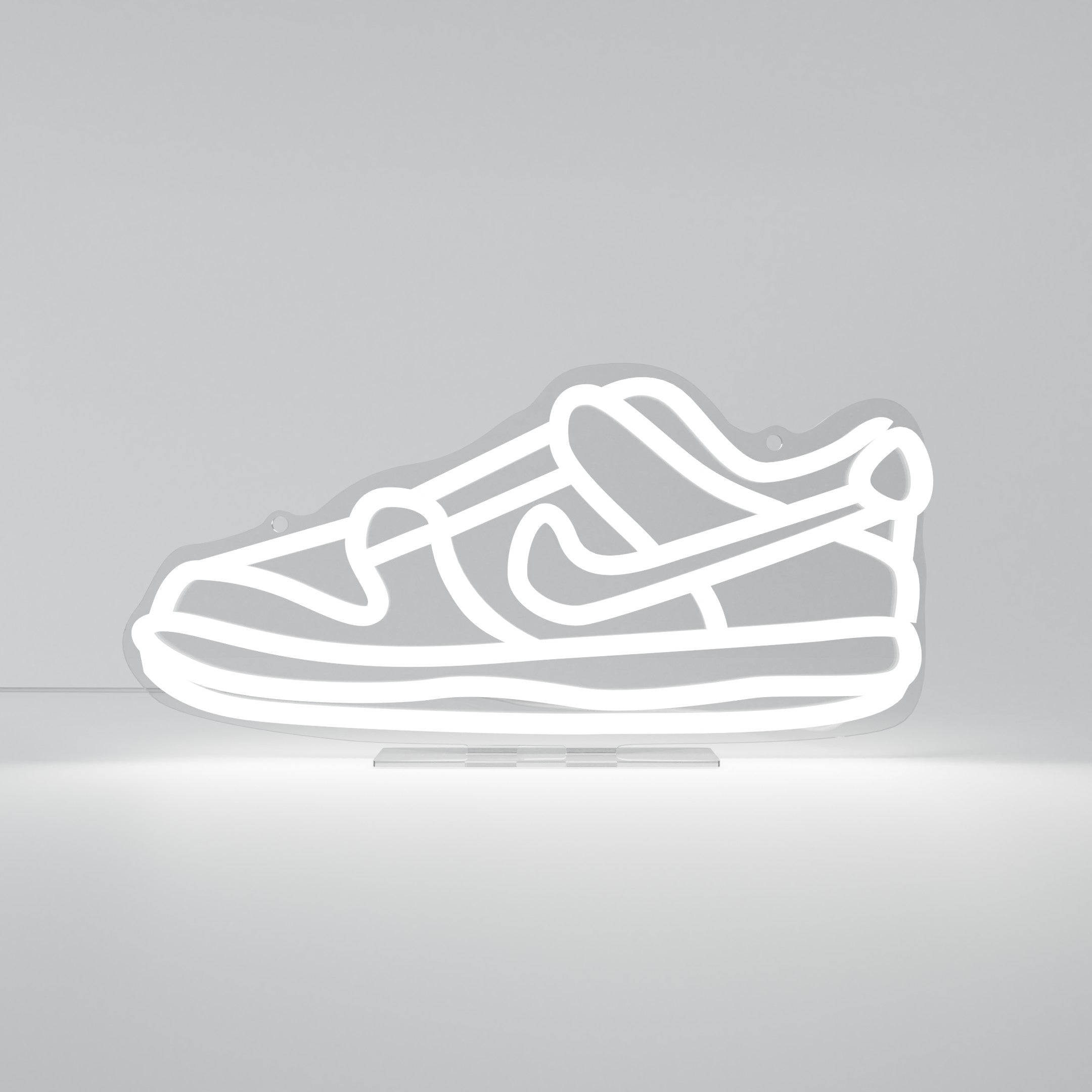 nike sneaker neon light