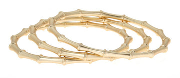 Set of 3 Brush Gold Harper Bangle