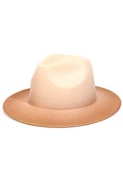 Ombre Wide Brim Fedora Women's Hat
