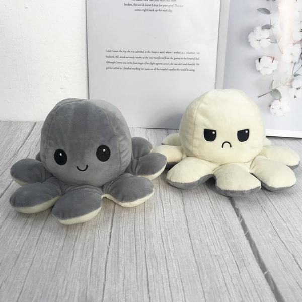 black and white reversible octopus