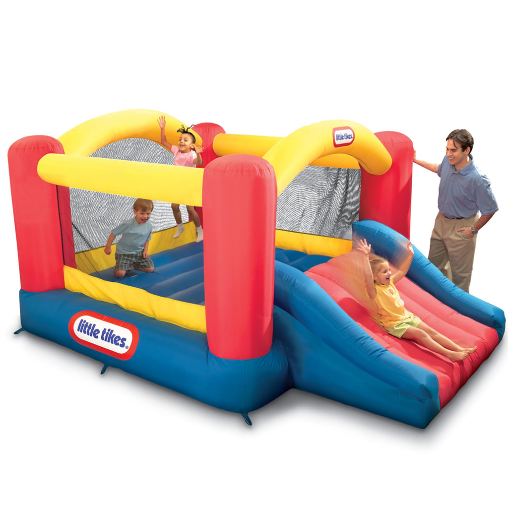  Jump 'n Slide Bouncer with Arched Canopy Overhead Cover 