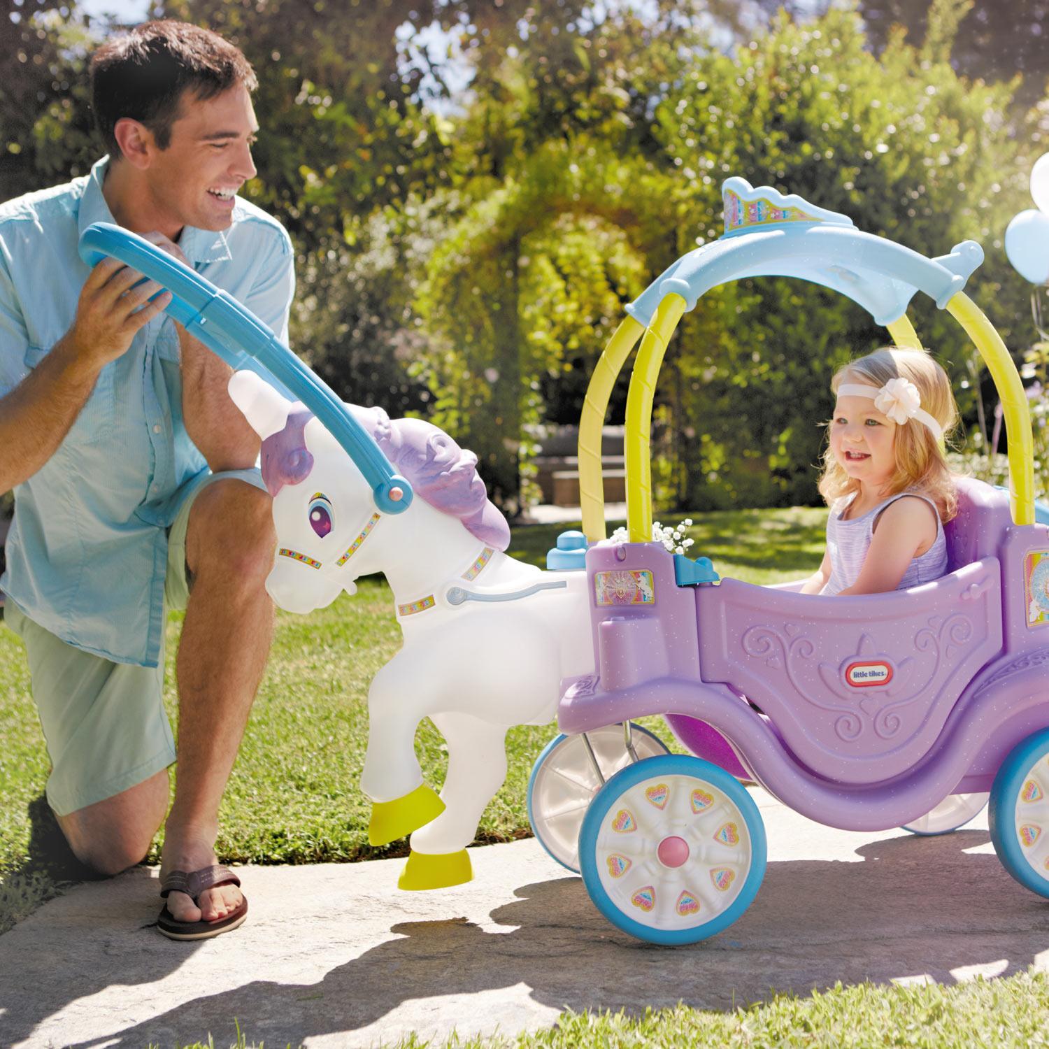 unicorn little tikes carriage