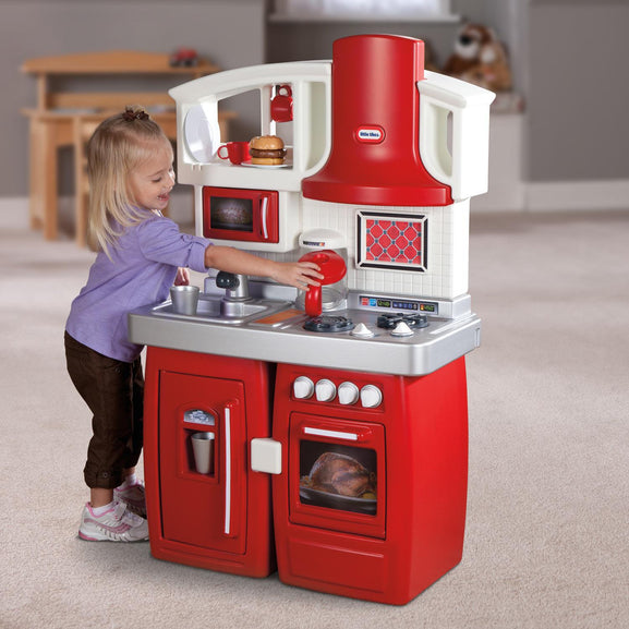 little tikes red kitchen set