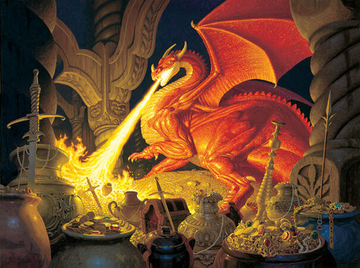 Puzzle Red Dragons Treasure, 1 000 pieces