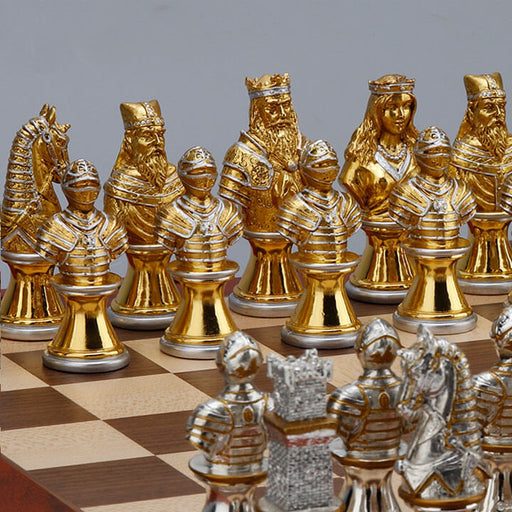 Custom Made Egyptian Goods Home Game Chess Set With Ankh Battlefield Board  Gift