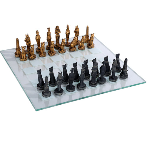 Egyptian Gods Chess Set with Ankh Board - Tabletop Games