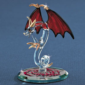 Glass Skull Crusher Dragon Figurine: Gifts & Collectibles