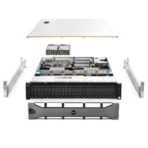Dell PowerEdge R730xd Server 2x E5-2650v3 2.30Ghz 20-Core 128GB H730 Rails