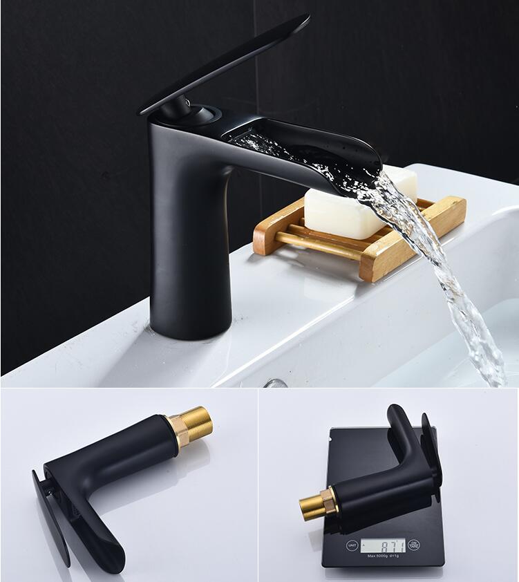 Hot and Cold Water Bathroom brass Basin Faucet