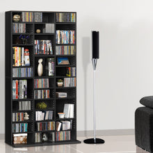 Load image into Gallery viewer, Artiss Adjustable Book Storage Shelf Rack Unit - Black
