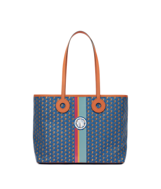 Moynat Paris Tote bag in monogram canvas and grey leather , brand