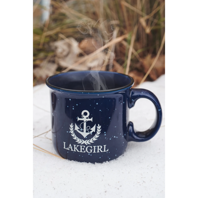 Lake Oar Embossed Coffee Mug