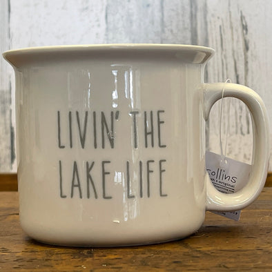 Lake Oar Embossed Coffee Mug