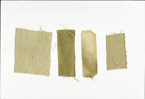 Natural dyes Weld on Linen, cotton, wool and silk with HeenaAgrima