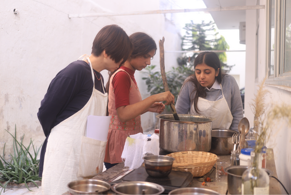 Natural Dye learning at HeenaAgrima Studio in Jaipur