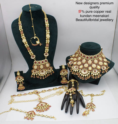 Exquisite Red Copper Bridal Jewelry Set with Elegant Accessories
