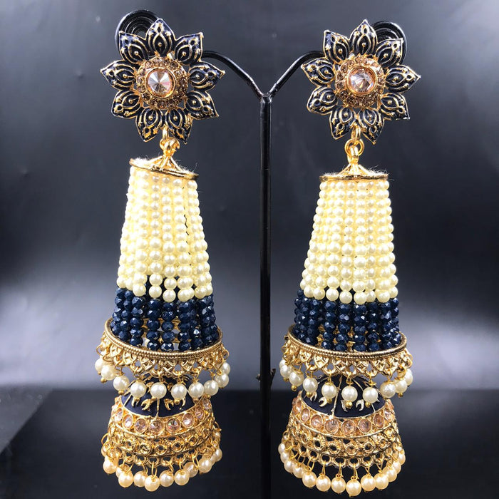 Gold Plated Handcrafted Traditional Temple Jhumka Earrings