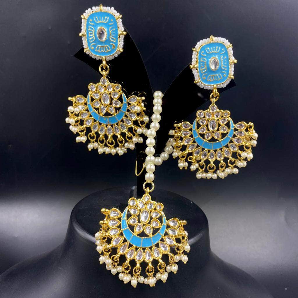 Discover Mura Kempu Jadau Silver Chandbali Earrings | Paksha - Paksha India