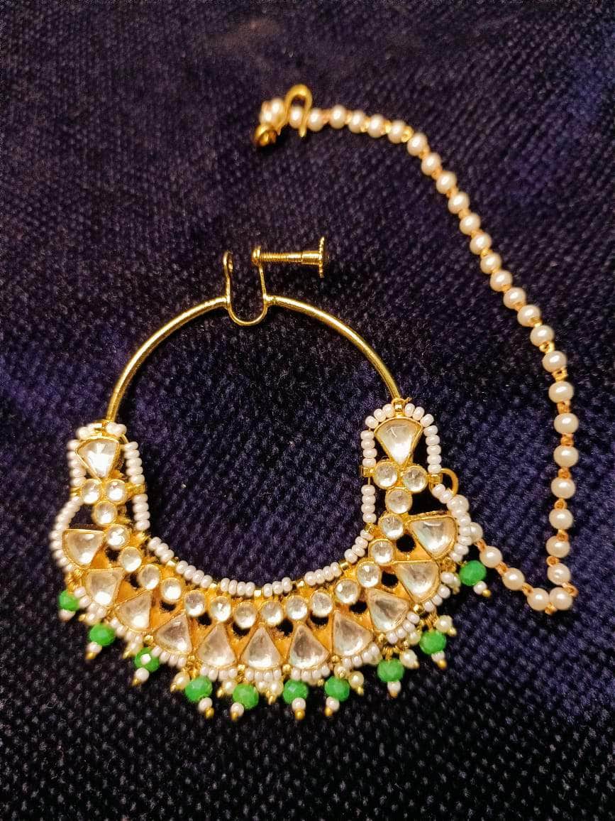 Zevar Jewelry big size ahmdabadi nose pin