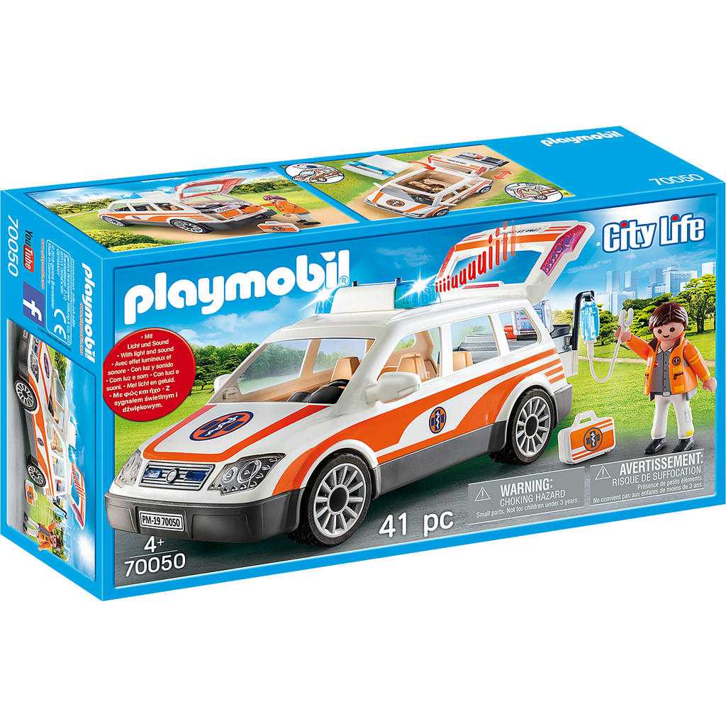 Playmobil 70936 Rescue Vehicles Ambulance with Lights and Sound