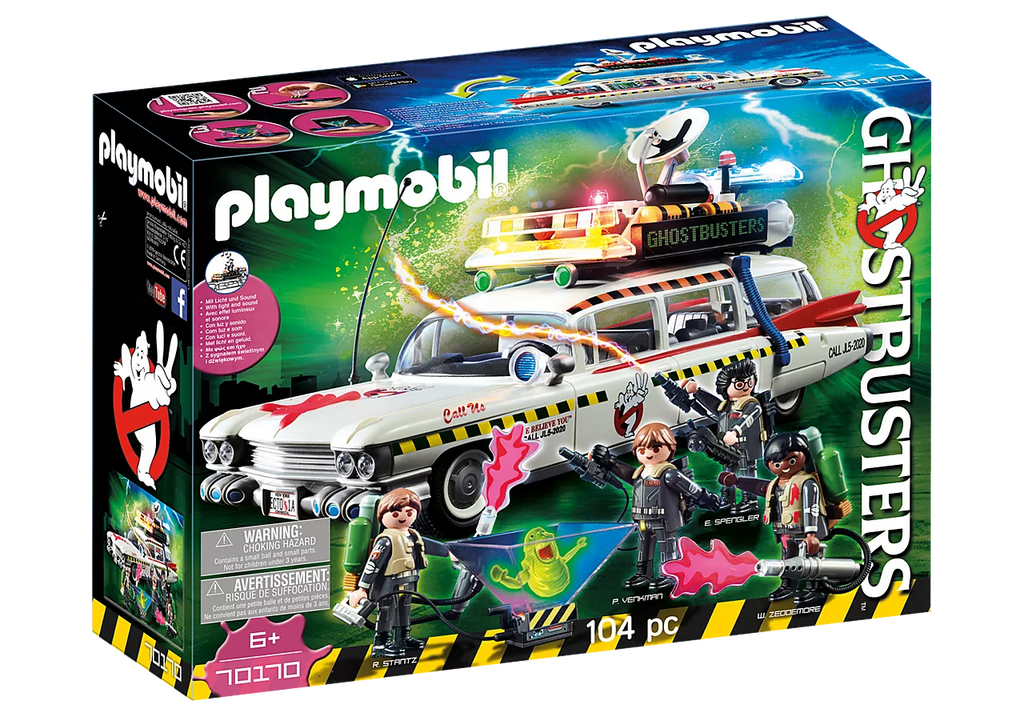 Ghostbusters Playmobil 9219 Firehouse 228 Piece Building Set