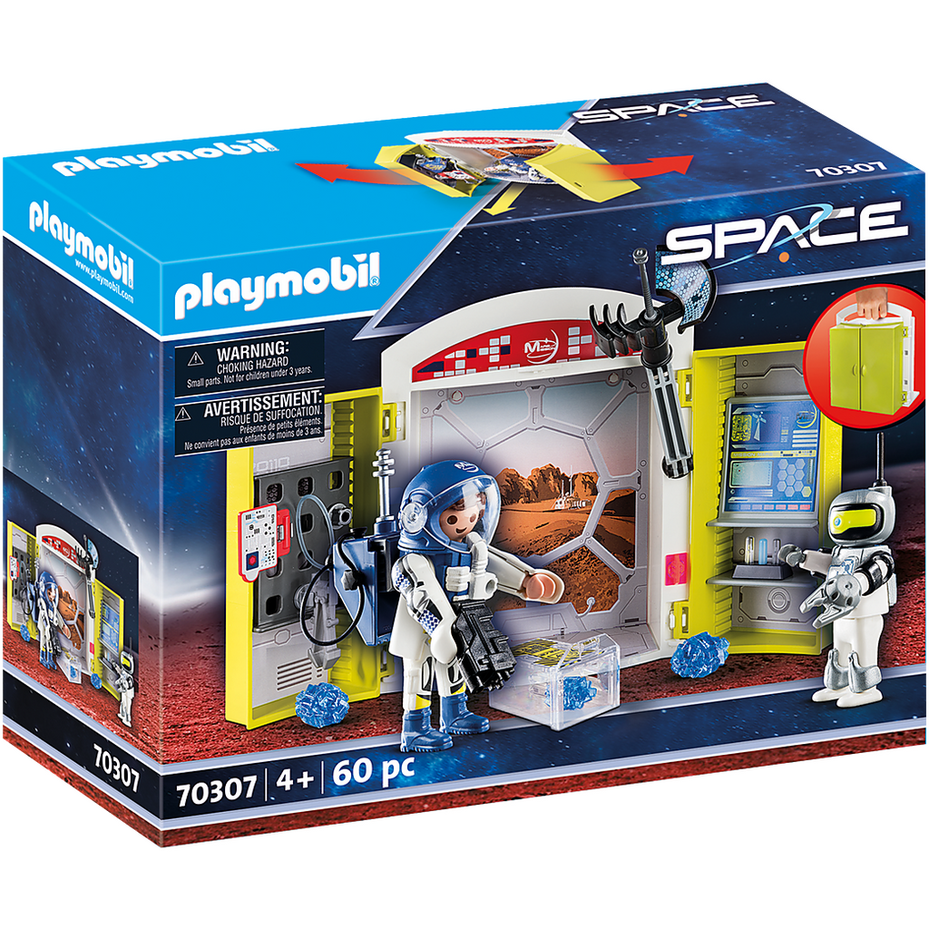 Playmobil space mars research vehicle with interchangeable attachments