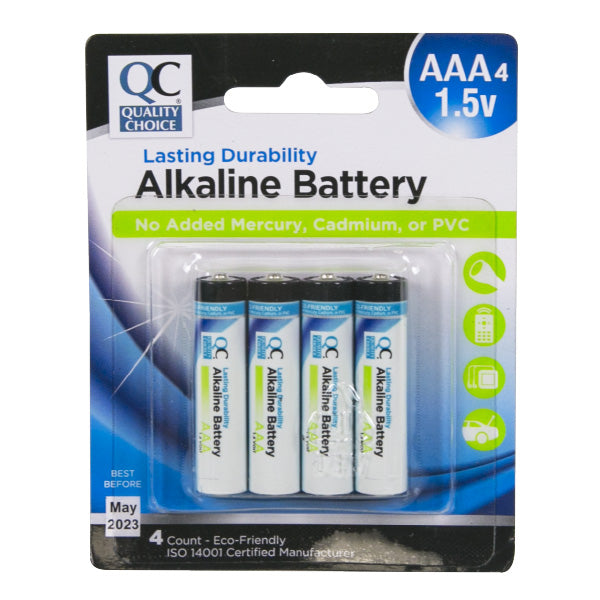 AAA Alkaline Batteries 4 pk