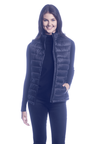 DKR & Co Blue Classic Puffer Padded Jacket with Zipper Pockets – Style  Boutique