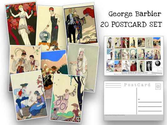 Art Nouveau Design Postcard Set (1) - Set of 25 Artist Postcards - Orn –  The NeckahNeck Forest Arts Collective