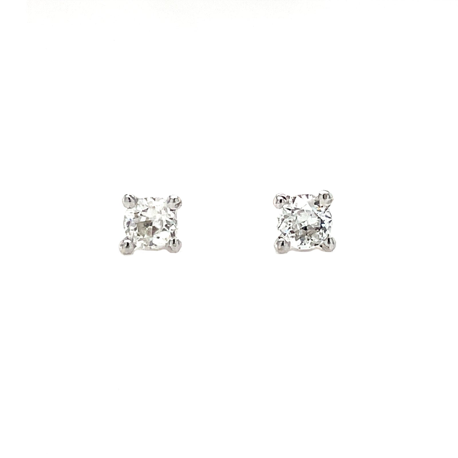 18K YELLOW GOLD 1.2 CT EACH (2,4 TCW) 4 PRONGS ROUND CUT CLASSIC DIAMOND  EARRING STUDS