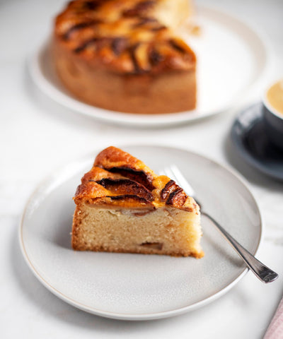 slice of fruity apple cake