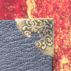 Antique gold corners example