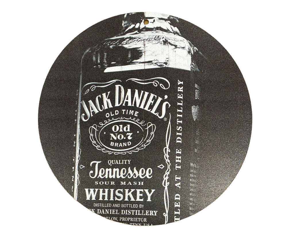 te ontvangen Herinnering generatie Houten reclamebord Jack Daniels Bottle 20x20 cm