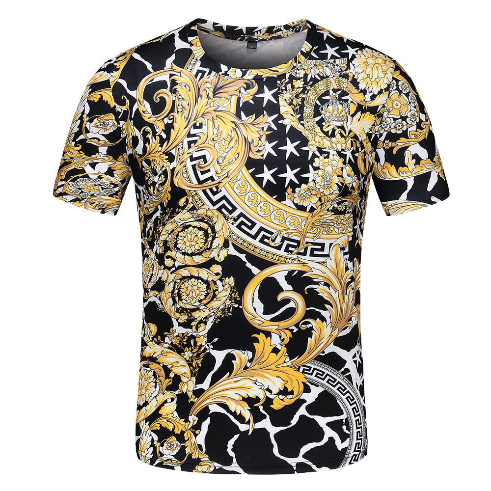 Versace Casual Simple Women Short Sleeve Shirt Top Tee