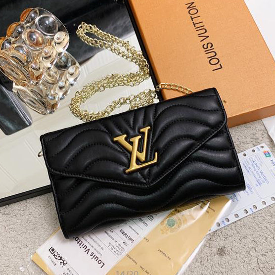 Louis Vuitton LV Long Flap Wallet Chain Bag Shoulder Bag