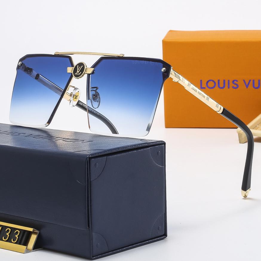 LV Louis vuitton new reflective lens men and women beach sunglas