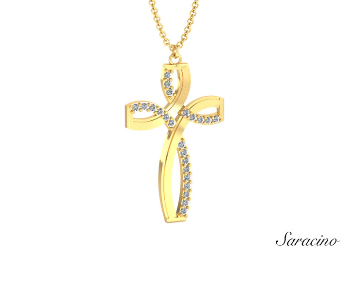 Wholesale High Quality Fine Jewelry 14K 18K Real Gold Plated Baguettes  Created Diamonds Cross Pendant for Women Men Necklaces - China Diamond  Necklace and Fashion Diamond Necklace price | Made-in-China.com