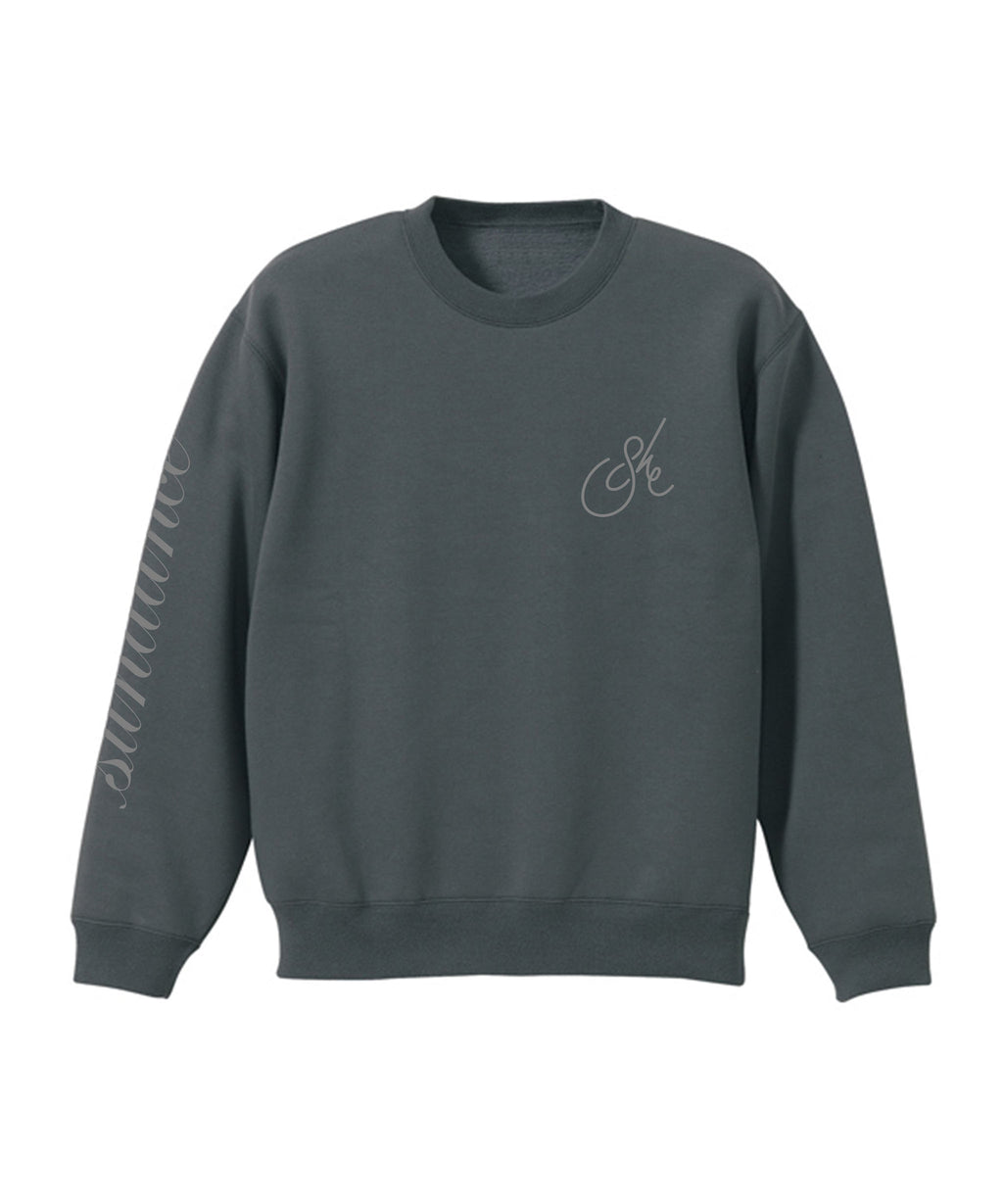 Torema 10 oz Crew Neck Sweatshirt/Fluffed on the back side - Grey