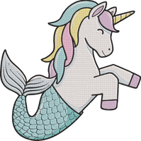 Unicorn Bundle - Mermaid Unicorn Embroidery Design