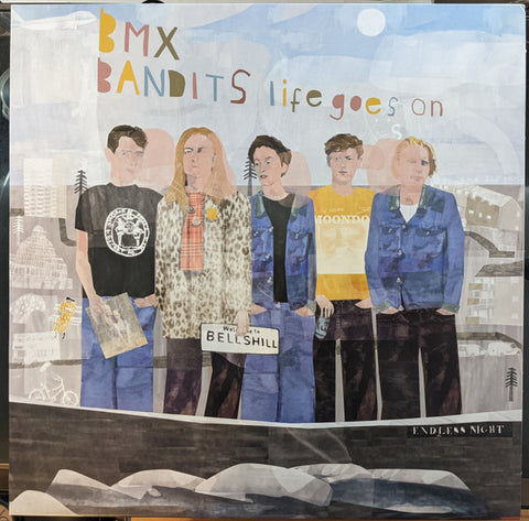 BMX Bandits Life Goes On album cover by Brian McHenry 