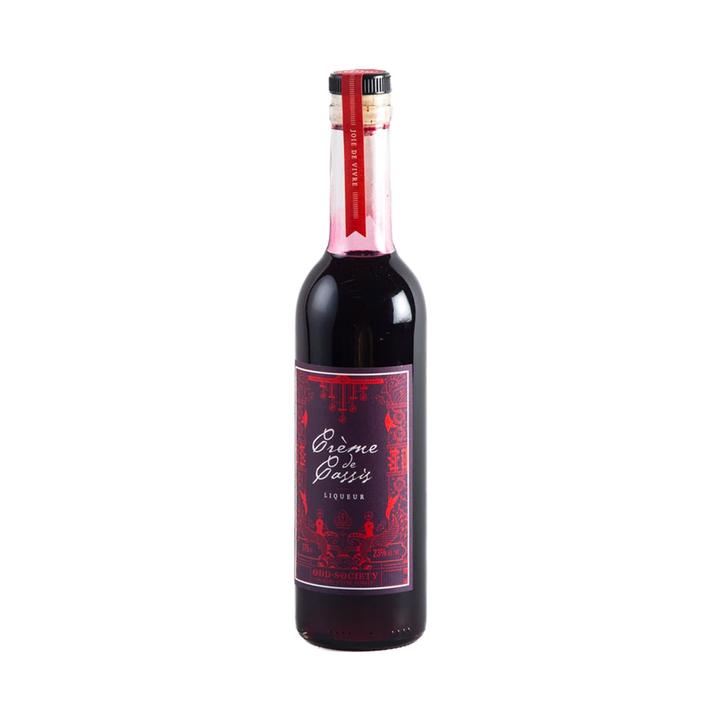 Creme de cassis bottle