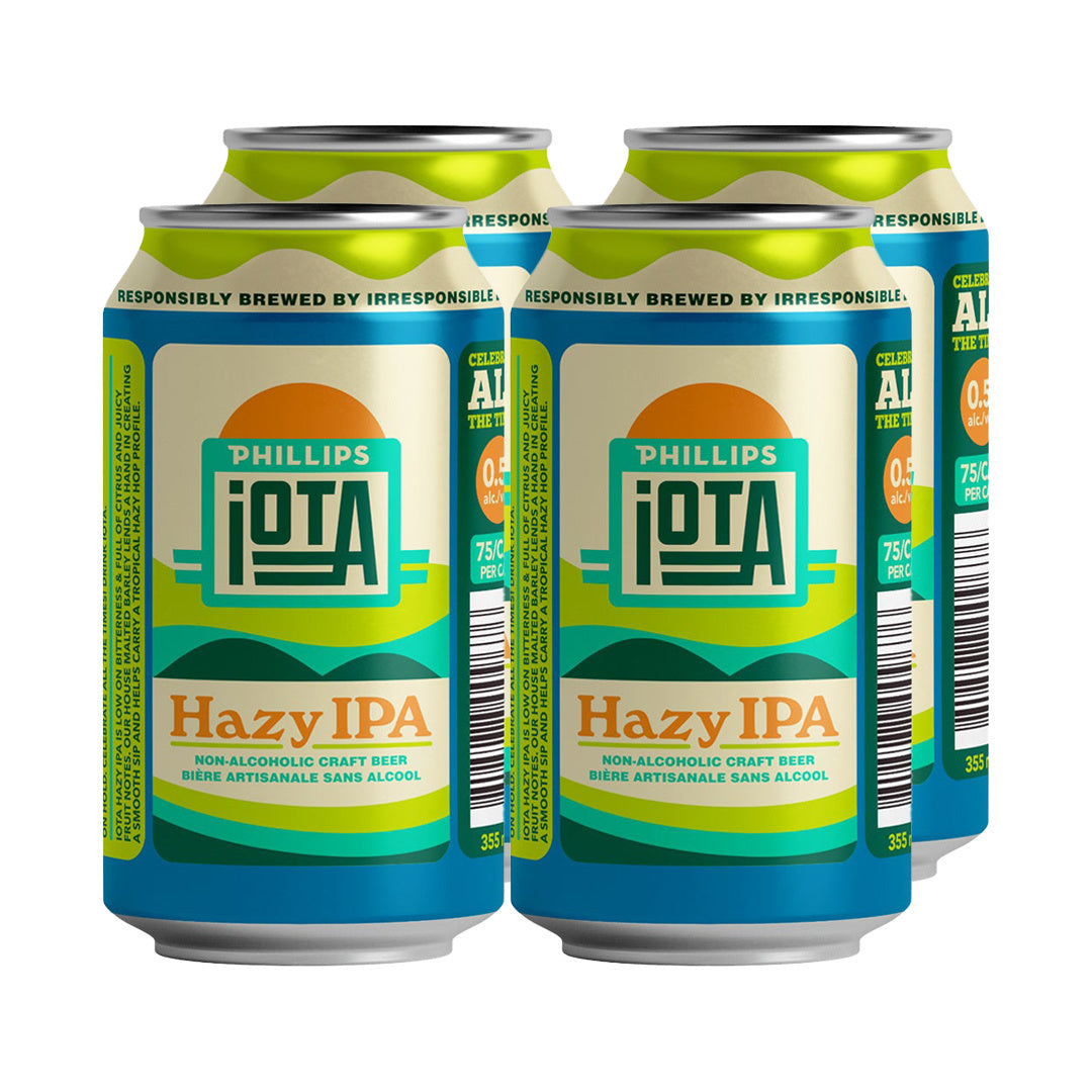 Hazy Pale Ale iOTA Philips brewery 4 pack of beer